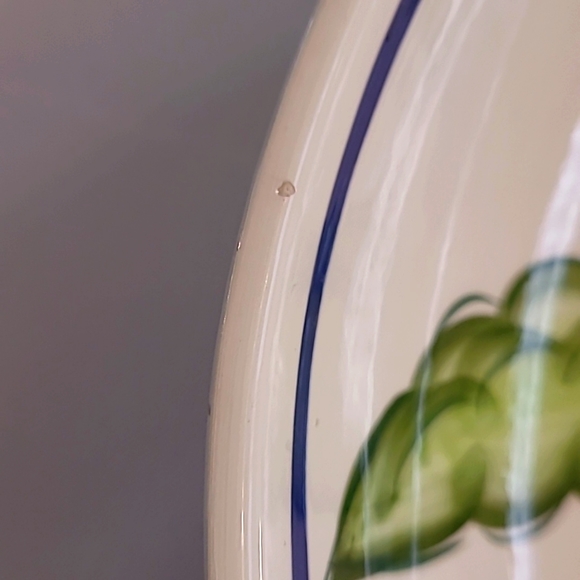 Rare Vintage Bon Appétit Large Pasta/Salad Serving Bowl, Vegetable Motif - Picture 5 of 13